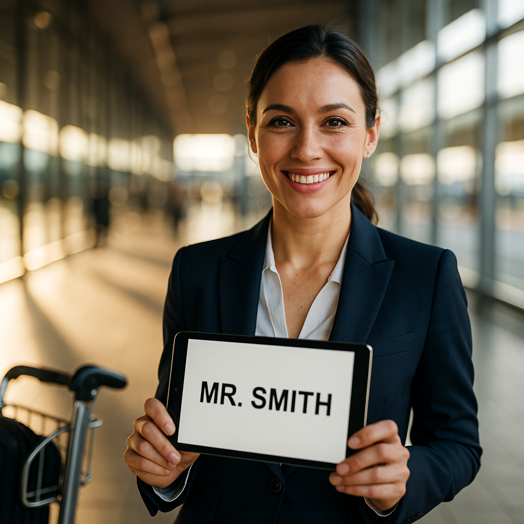 Welcoming VIP arrival concierge at Manchester Airport for effortless travel.