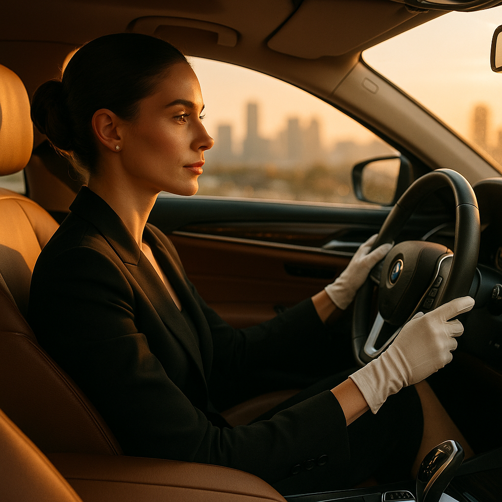 Stylish luxury sedan for airport concierge and chauffeur services in Manchester.